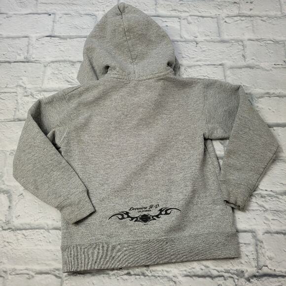 Harley Davidson Kid's Gray Hoodie size XS - Picture 4 of 5